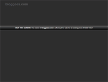 Tablet Screenshot of bloggees.com